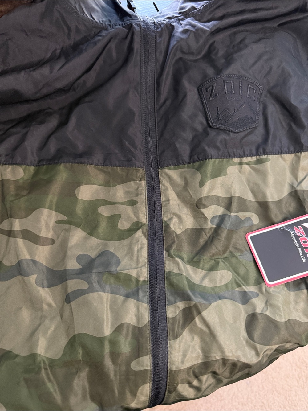 Zoic Black & Camouflage Hooded Jacket